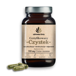 Certyfikowany Czystek 310 mg Zdrowa Linia odporność detoks