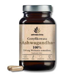 Certyfikowana Ashwagandha 100% 310 mg Withania somnifera
