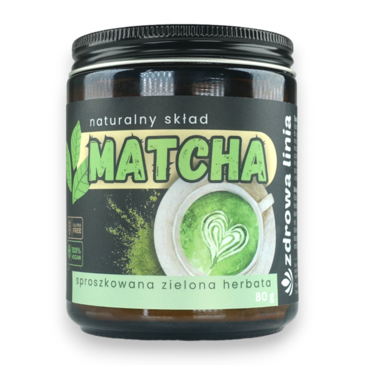 Zielona herbata Matcha w proszku 80 g Zdrowa Linia