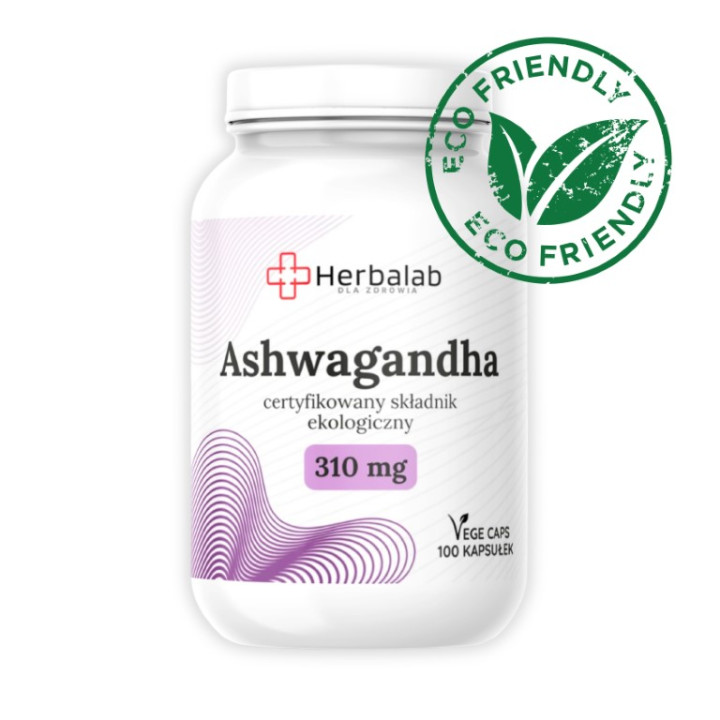 Ashwagandha Korzeń żeń-szeń indyjski 100 kapsułek