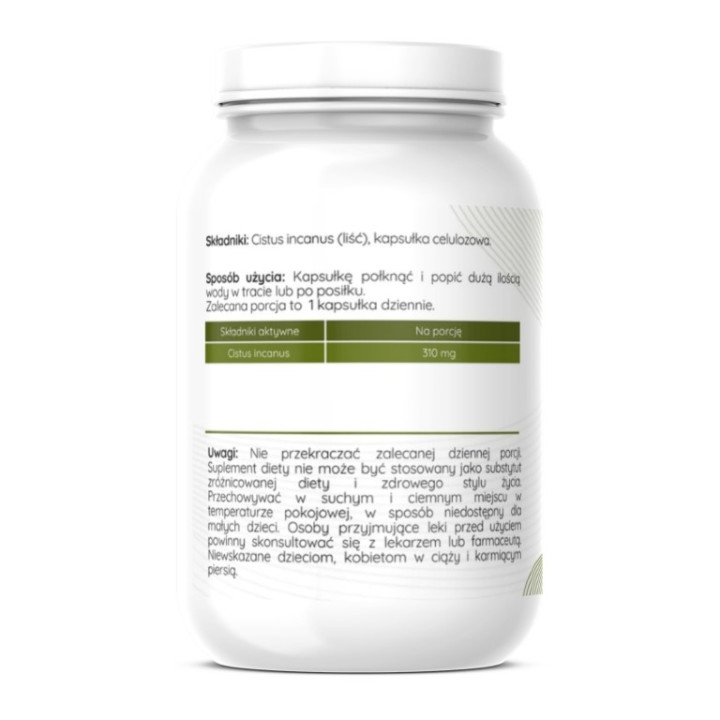Czystek Cistus incanus 310 mg vege caps 100 kapsułek