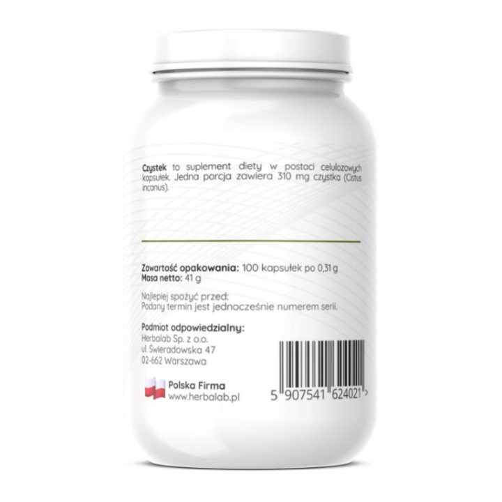 Czystek Cistus incanus 310 mg vege caps 100 kapsułek