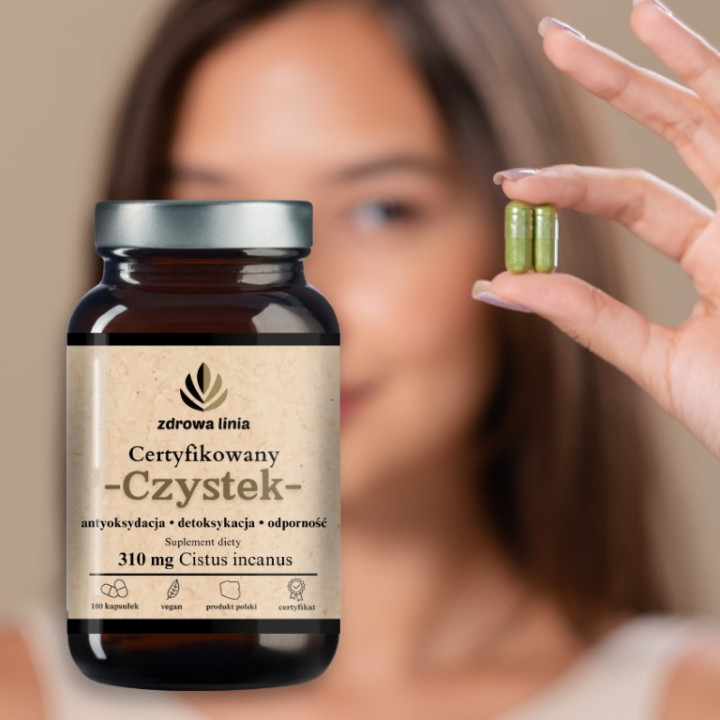 Certyfikowany Czystek 310 mg Zdrowa Linia odporność detoks