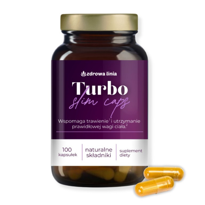 Turbo Slim Caps 100 kapsułek trawienie szybszy metabolizm termogenik