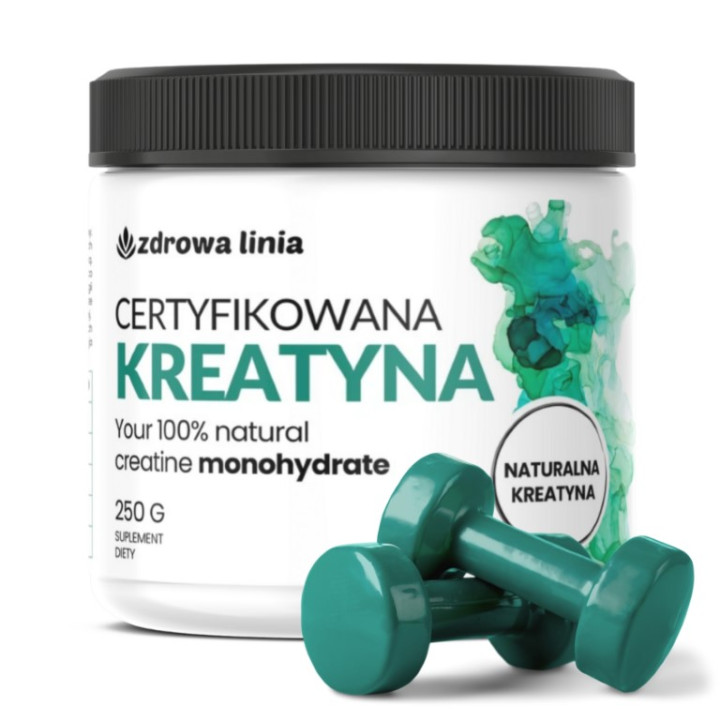 Certyfikowana Kreatyna naturalna 250 g Zdrowa Linia