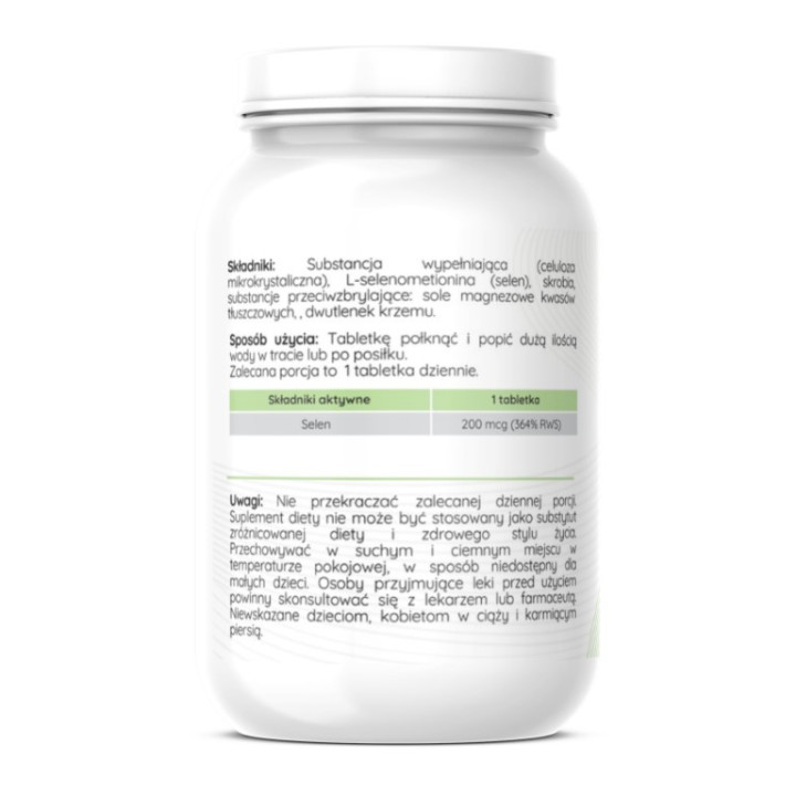 Selen 200 mcg Selenomethionine tabletki 60 sztuk Herbalab
