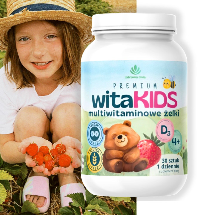 Premium WitaKids multiwitaminowe żelki dla dzieci bez cukru