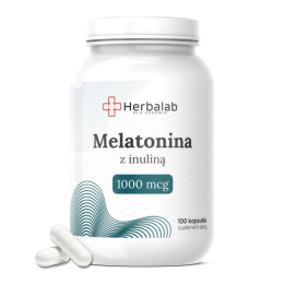Melatonina z inuliną FORTE 1000 mcg 100 kapsułek Herbalab