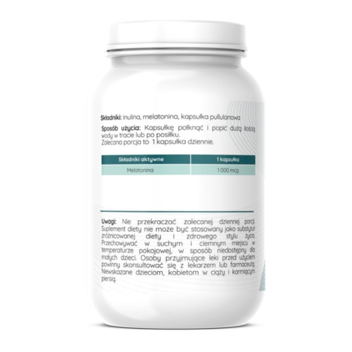 Melatonina z inuliną FORTE 1000 mcg 100 kapsułek Herbalab