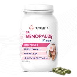 Herbalab Na menopauzę Forte 100 kapsułek koniczyna czerwona Menopauza