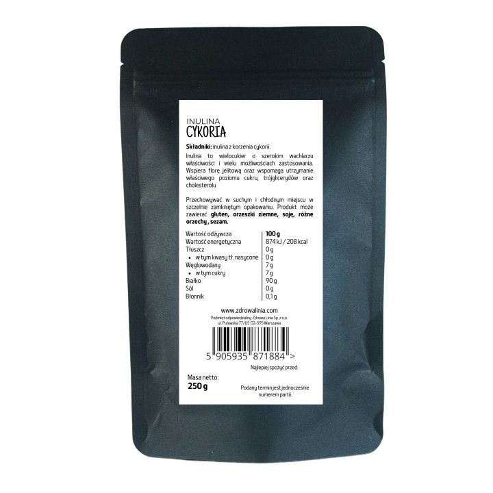 Naturalny prebiotyk Inulina z korzenia cykorii 250 g