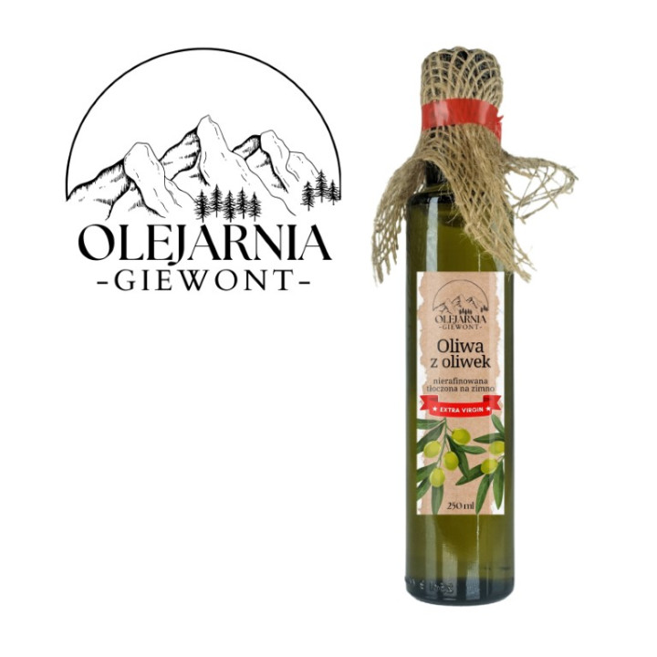 Oliwa z oliwek Extra Virgin 250 ml Olejarnia Giewont
