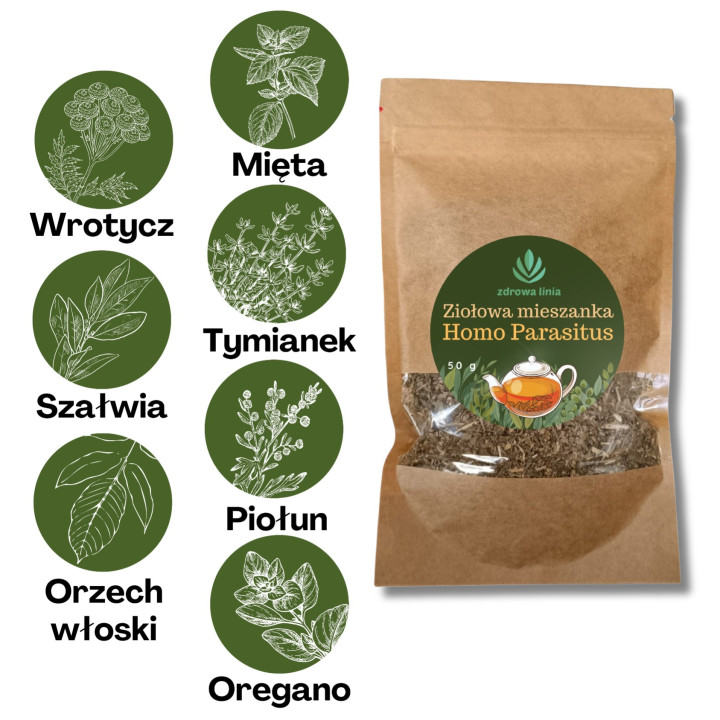 Ziołowa mieszanka homo parasitus" - 50g