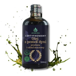 Certyfikowany olej z pestek dyni tłoczony na zimno 100 ml