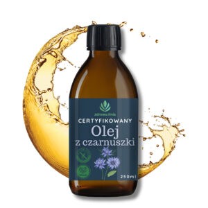Certyfikowany olej z czarnuszki tłoczony na zimno 250 ml