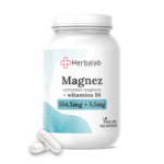 Magnez organiczny + witamina B6 100 vege caps Herbalab